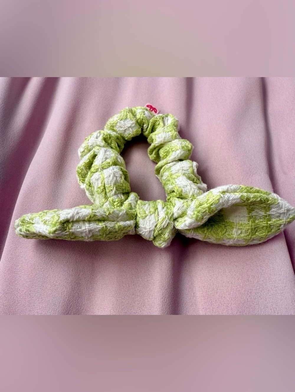 La Bella Green Scrunchie